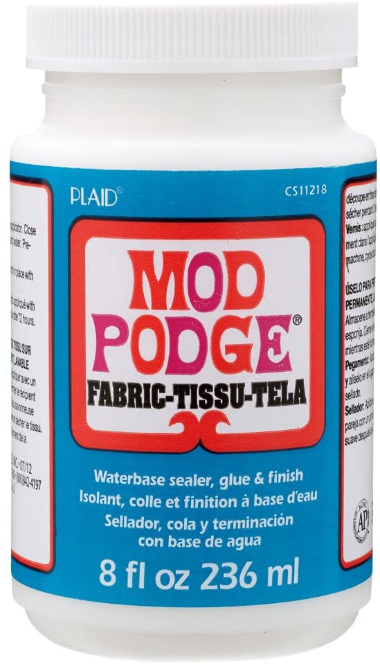 Mod Podge 8 oz Fabric Tissu Tela.