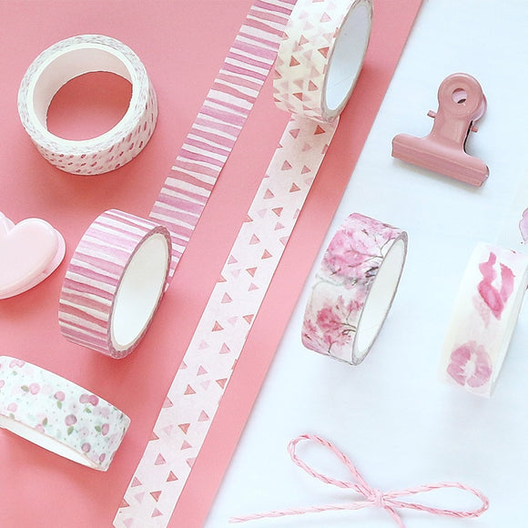 Cute Cheery Washi Tape Kawaii Pink Masking Tape Decorative Adhesive Tape For Kids DIY Decorative Scrapbooking  Photos Albums