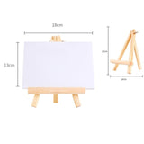 Mini Canvas And Natural Wood Easel Set For Art Painting Drawing Craft Wedding Supply Educational Toys for Children