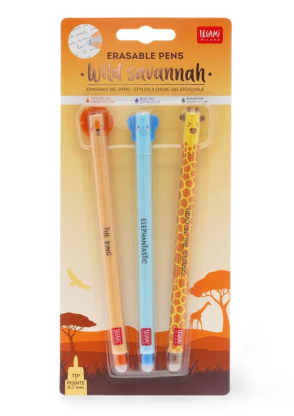 Set of 3 Erasable Gel Pens