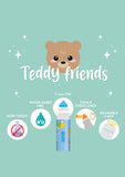 Set of 12 Markers - Teddy Friends