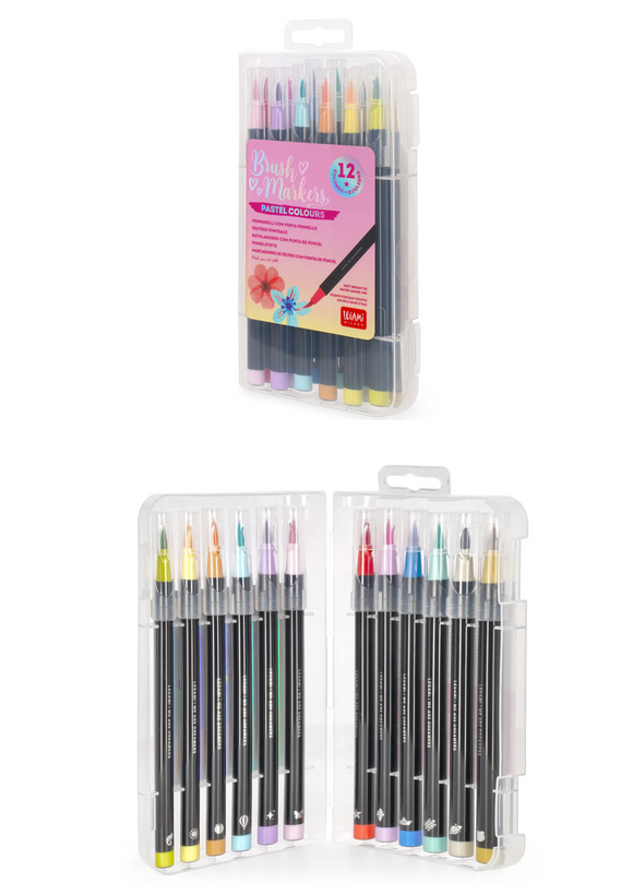 Set of 12 Brush Markers