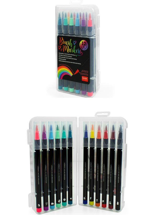 Set of 12 Brush Markers