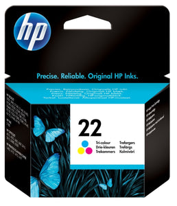 HP 22 Tri-Colour Ink Cartridge