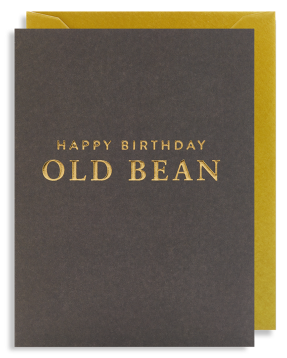 Happy Birthday Old Bean - Mini Card