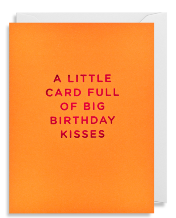 A Little Card Full of Big Birthday Kisses - Mini Card