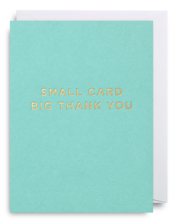 Small Card, Big Thank You - Mini Card
