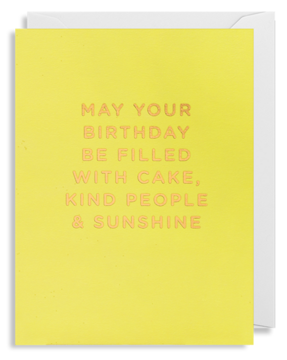 May Your Birthday Be Filled With Cake - Mini Card