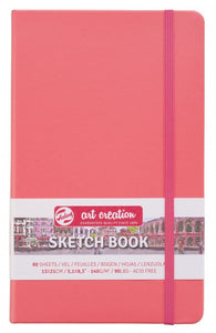 Talens Art Creation Sketch Book Coral Red, 140g, 80 sheets 13x21cm