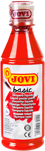 Jovi Basic Liquid Poster Paint Bottle 250ml - Red