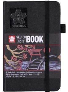 Sakura Sketch Book Black, 140g, 80 sheets 9x14