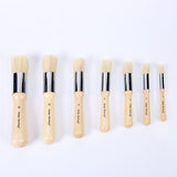 Wooden Stencil Brush Natural Bristle Brushes Perfect for Acrylic Painting, Oil Painting, Watercolor Painting, Stenc
