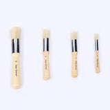 Wooden Stencil Brush Natural Bristle Brushes Perfect for Acrylic Painting, Oil Painting, Watercolor Painting, Stenc
