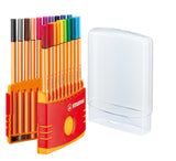 STABILO point 88 fineliner - colorparade deskset of 20 colours