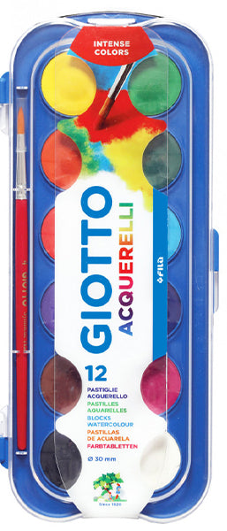 Watercolor paints Giotto - 12 colors